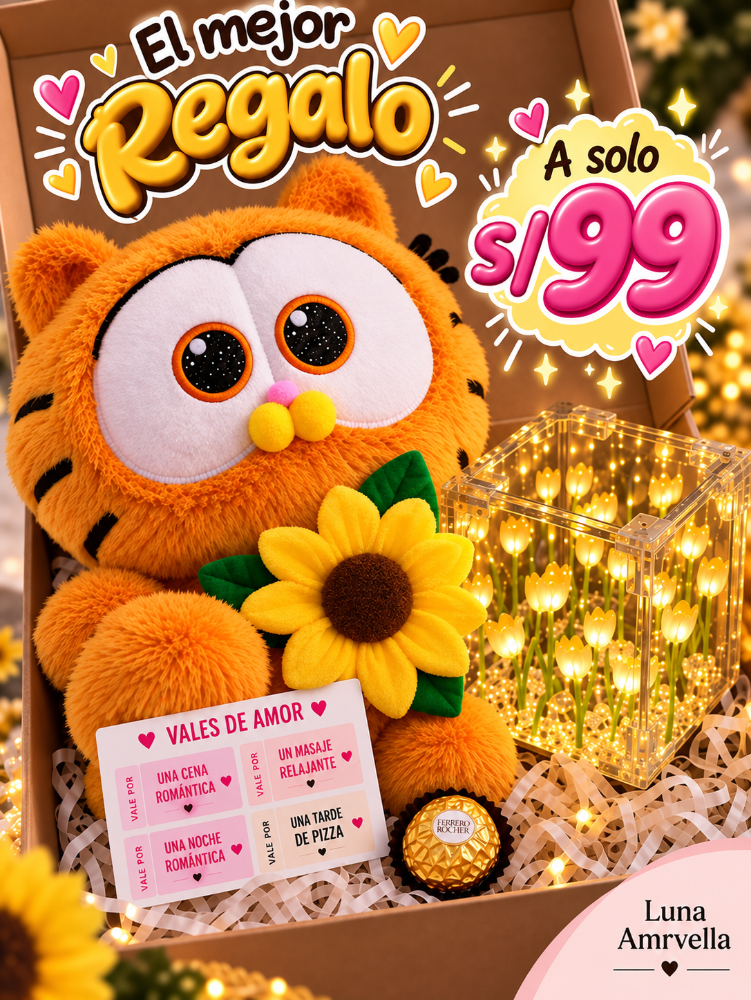 PELUCHE GARFIELD TIERNO💛